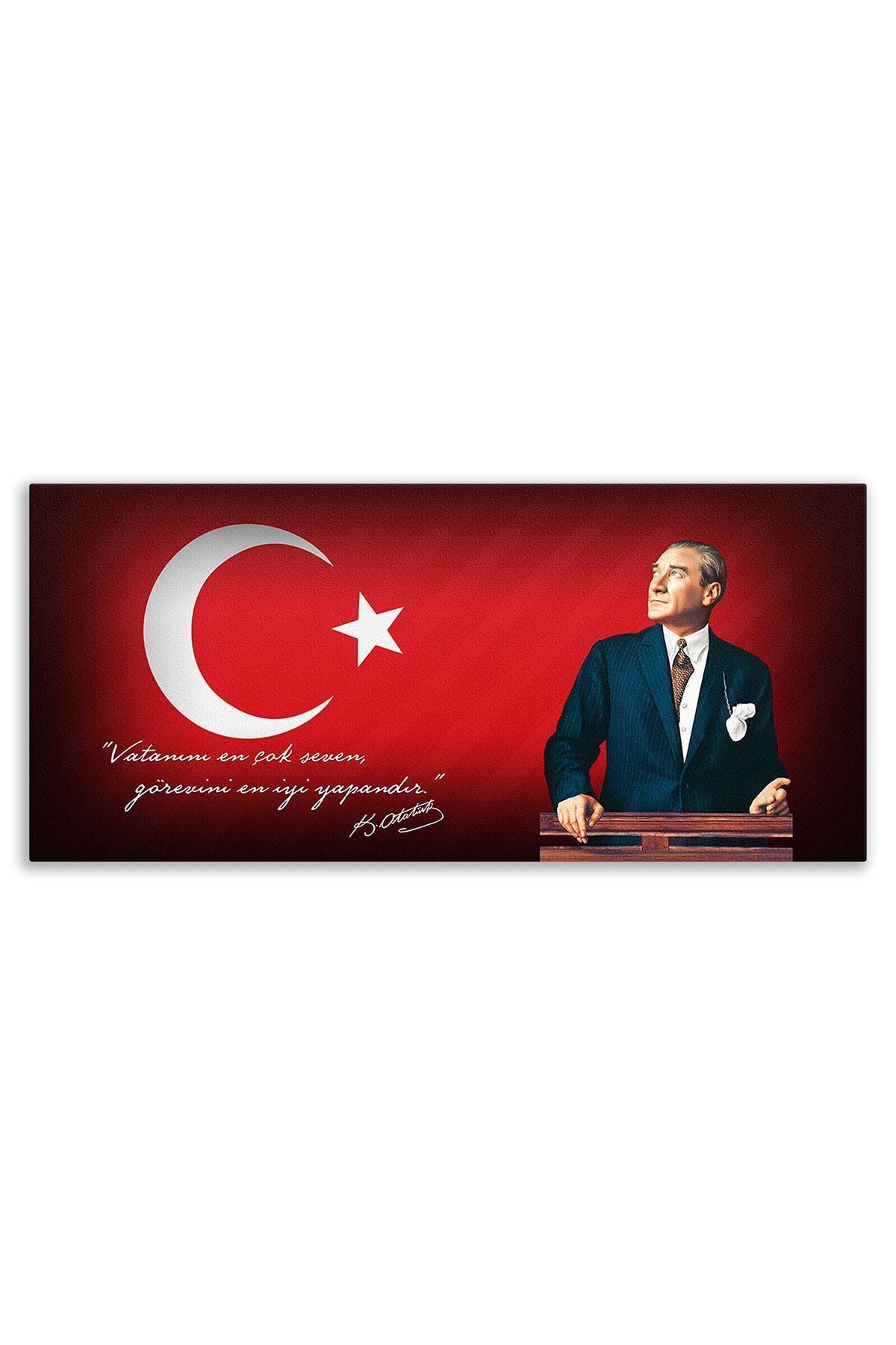 Atatürk Dekoratif Kanvas Tablo