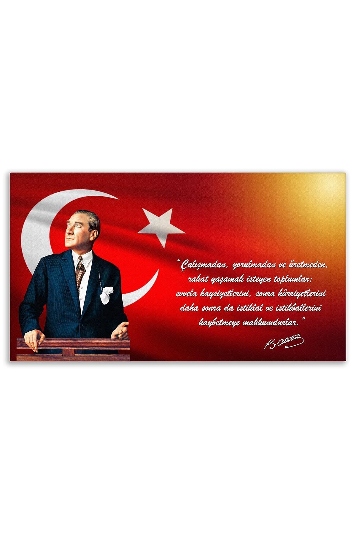 Atatürk Dekoratif Kanvas Tablo