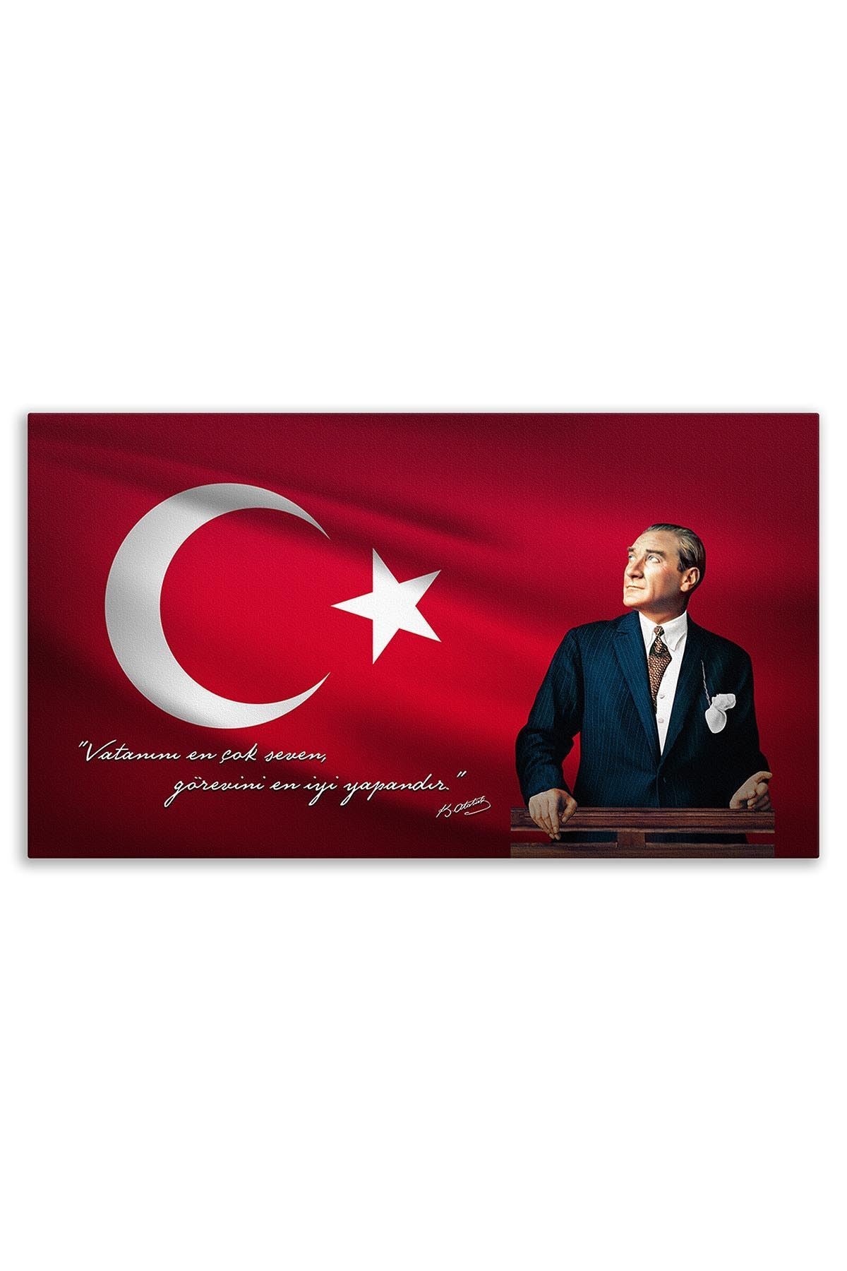Atatürk Dekoratif Kanvas Tablo