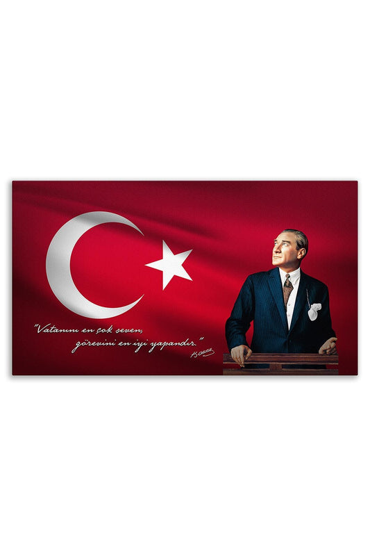 Atatürk Dekoratif Kanvas Tablo