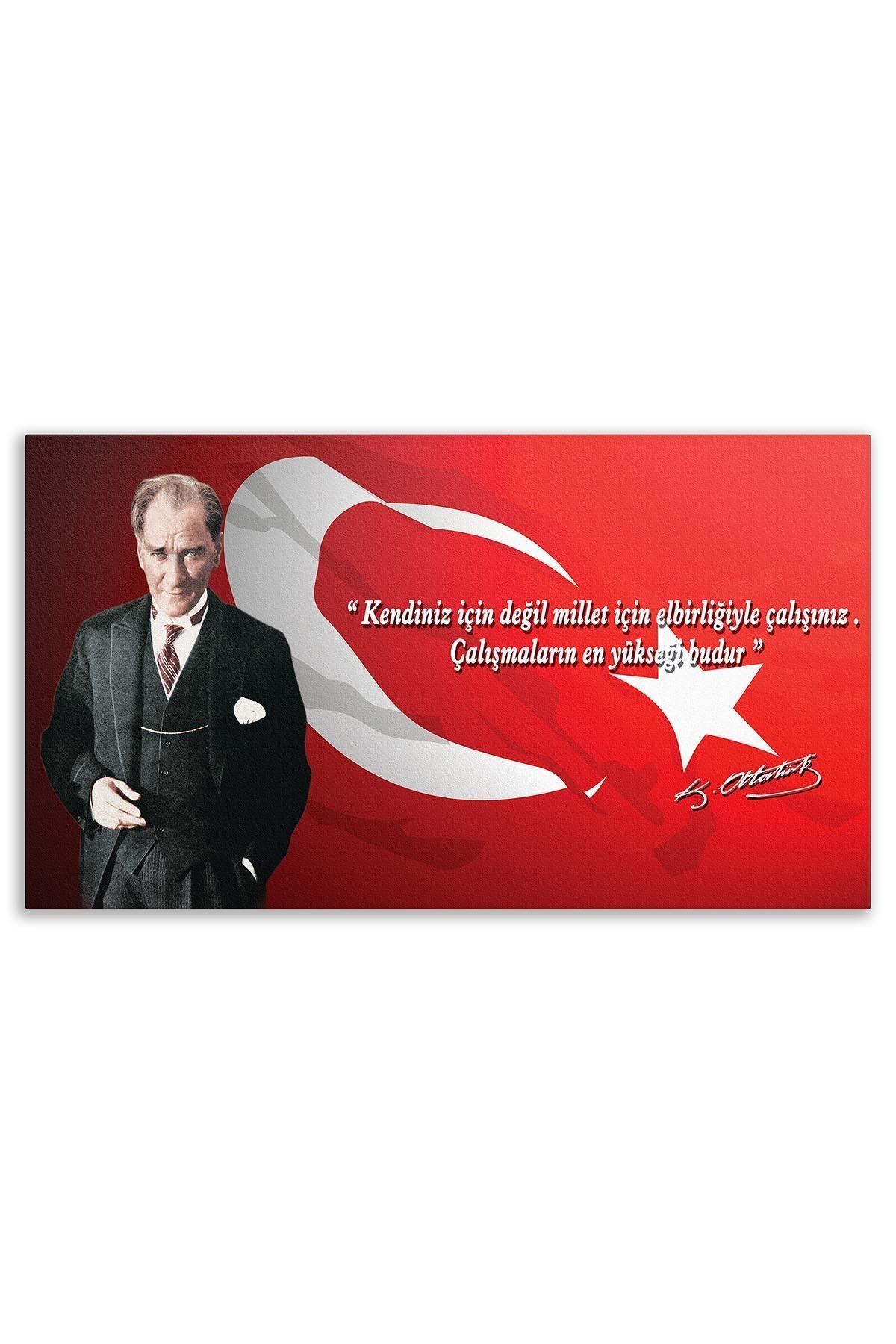 Atatürk Dekoratif Kanvas Tablo