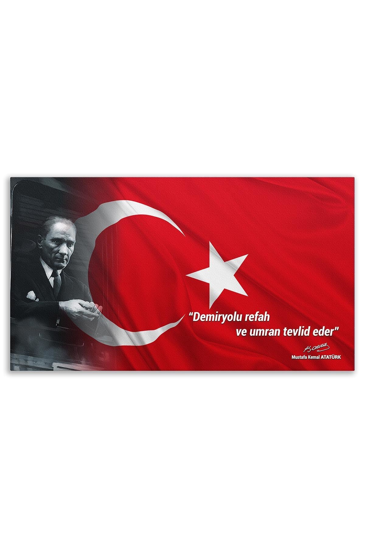 Atatürk Dekoratif Kanvas Tablo