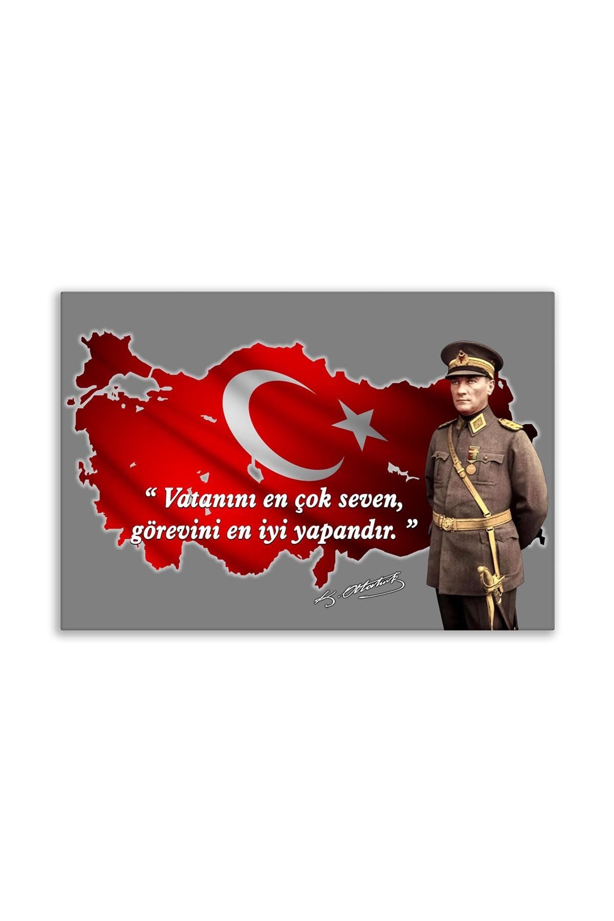 Atatürk Dekoratif Kanvas Tablo