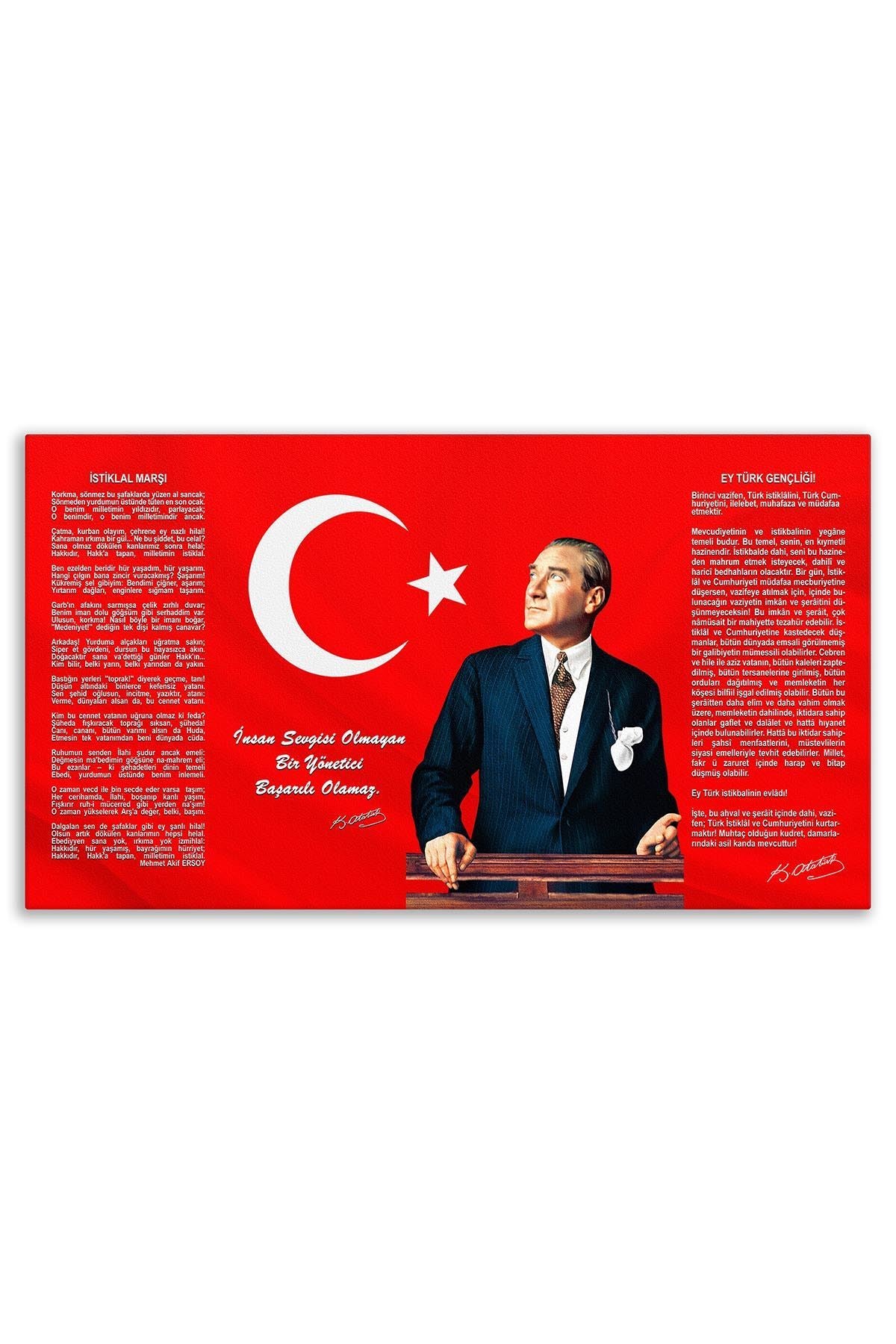 Atatürk Dekoratif Kanvas Tablo