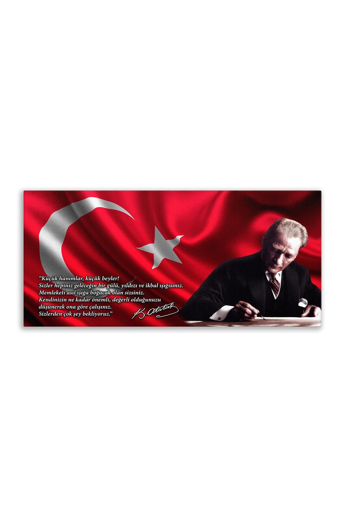 Atatürk Deri Tablo – Küçük Hanımlar Küçük Beyler