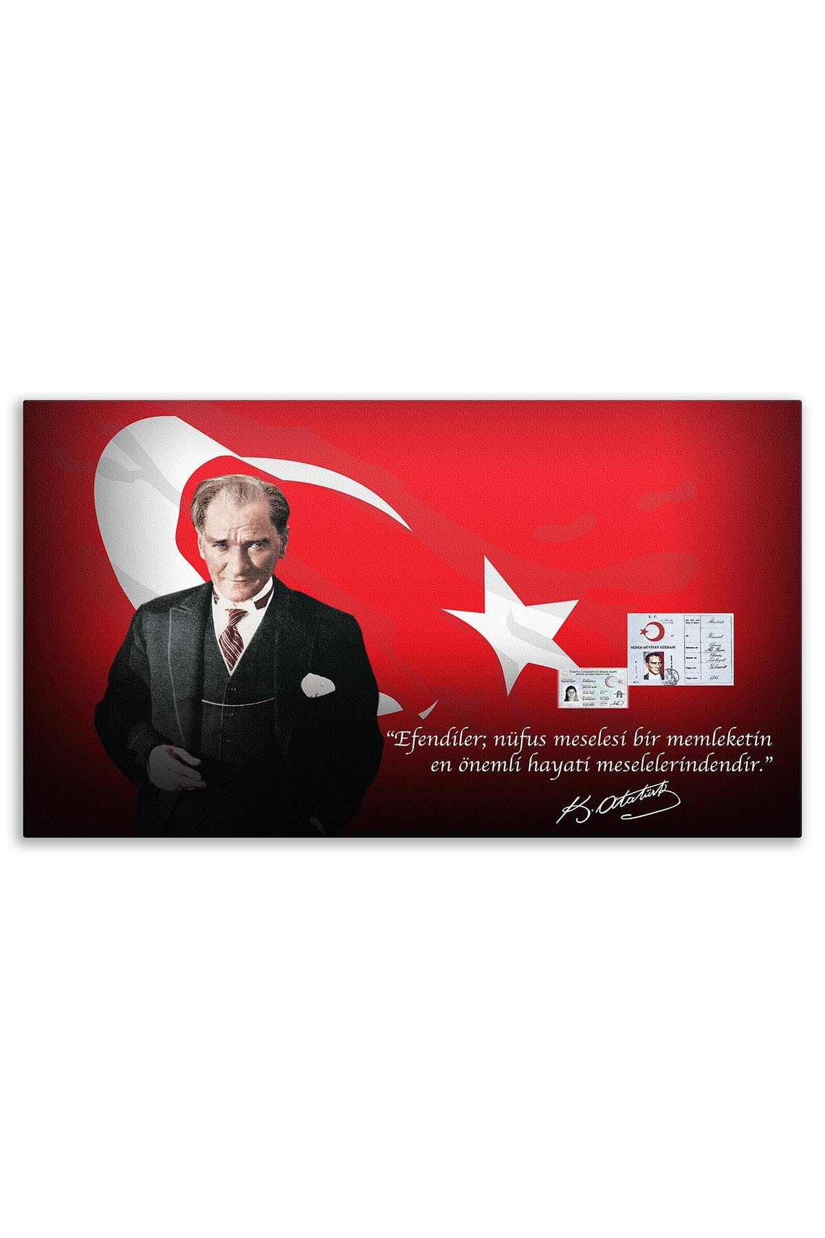 Atatürk Deri Tablo – Nüfus Meselesi Bir Memleketin Hayati Meselesidir
