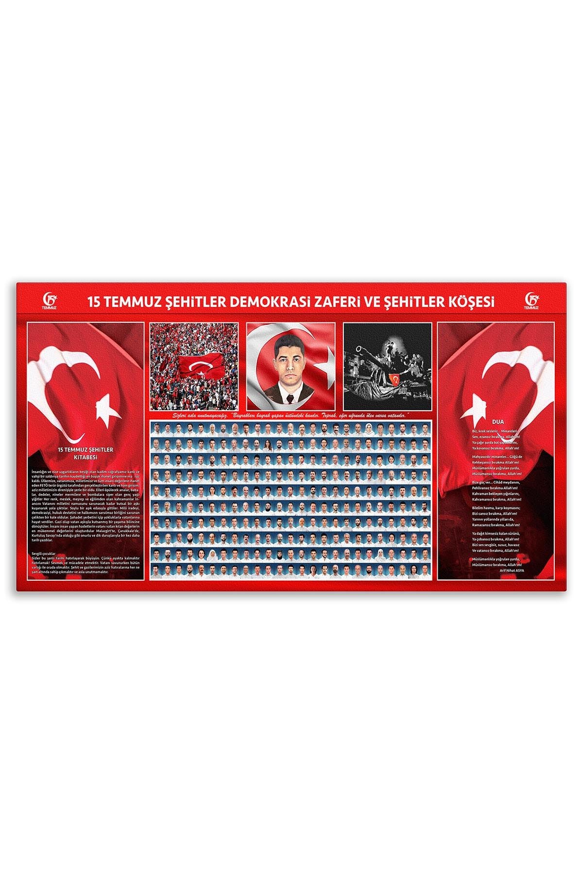15 Temmuz Şehitler Demokrasi Zaferi Tablosu – Şehitler Köşesi