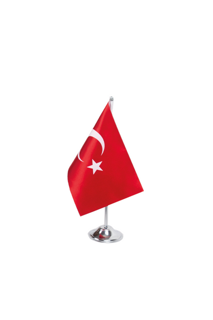 Tekli Masa Bayrağı (Krom)