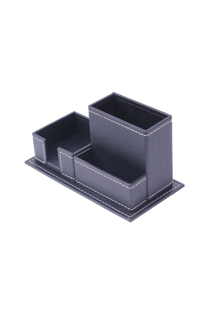 Deri 3'lü Organizer Siyah