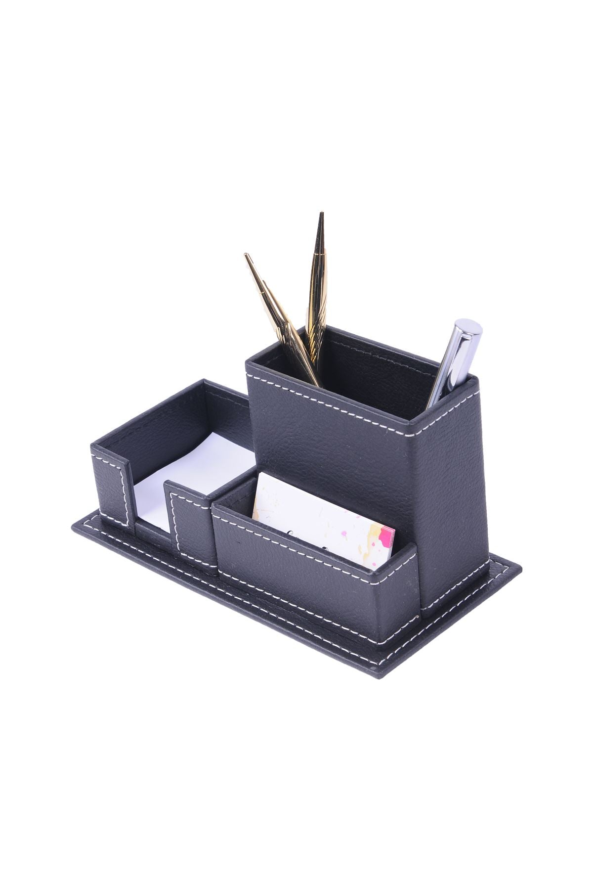 Deri 3'lü Organizer Siyah