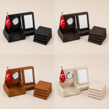 Dörtlü Bardak Altlığı Seti