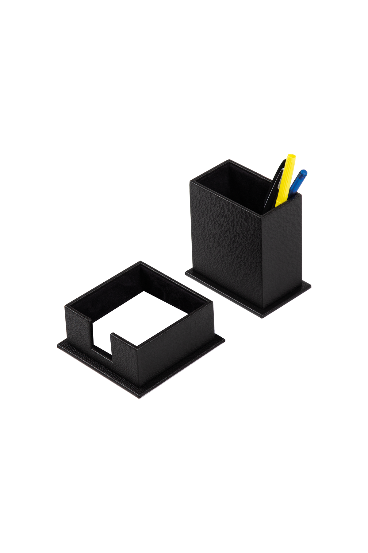 Siyah Deri Sümen Takımı 4 Parça – Masa Sümen Takımı