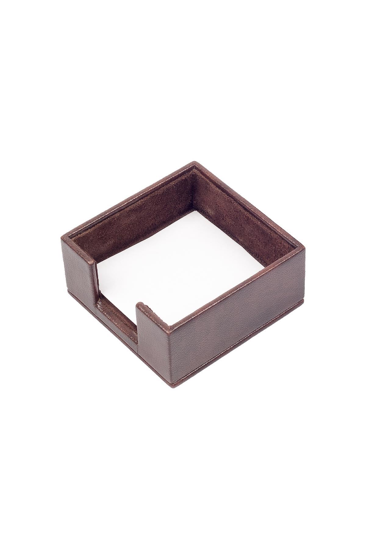 Kahverengi Deri Sümen Takımı 10 Parça – Lüks Masa Sümen Takımı İkili Evrak Raflı