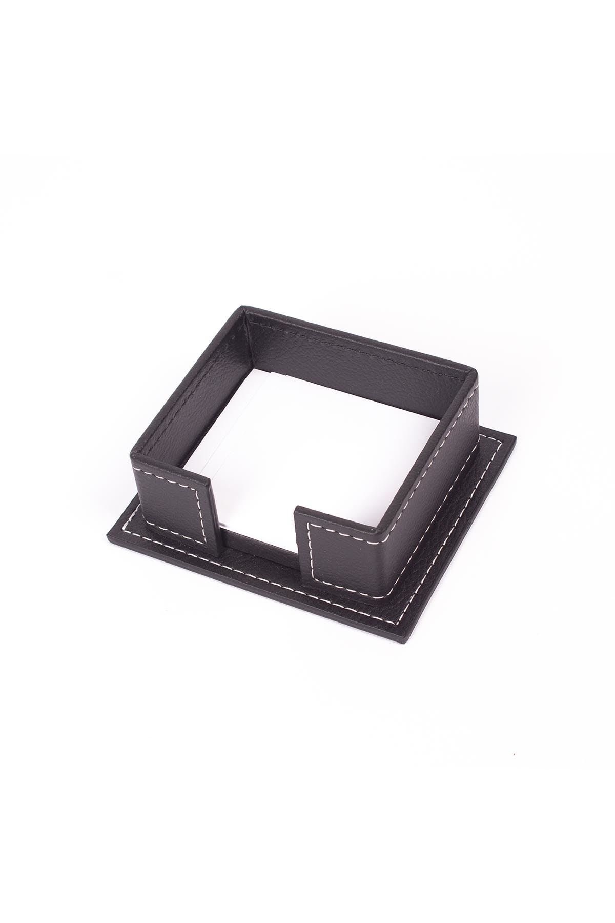 Vega Siyah Sümen Takımı – 4 Parçalı Lüks Yönetici Masa Sümen Takımı