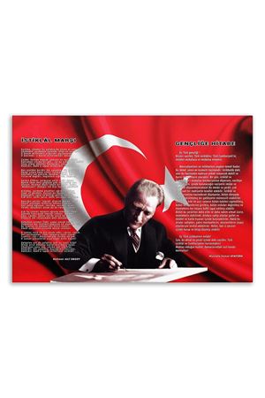 Atatürk Dekoratif Kanvas Tablo