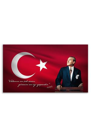 Atatürk Dekoratif Kanvas Tablo