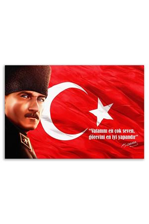Atatürk Dekoratif Kanvas Tablo