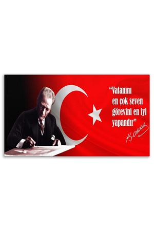 Atatürk Dekoratif Kanvas Tablo