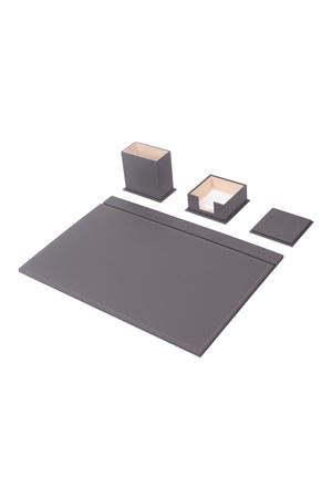 Deri Sümen Takımı Gri 4 Parça