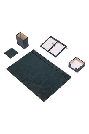 Yeşil Deri Sümen Takımı 5 Parça – Masa Sümen Takımı