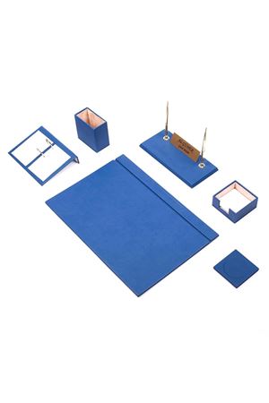 Deri Sümen Takımı 8 Parça Mavi