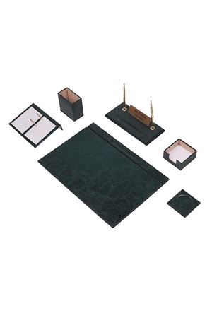 Deri Sümen Takımı 8 Parça Yeşil 