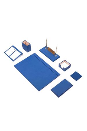 Deri Sümen Takımı 9 Parça Mavi