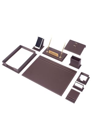 Vega Sümen Takımı Kahverengi 13 Parça Tekli Evrak Raflı 