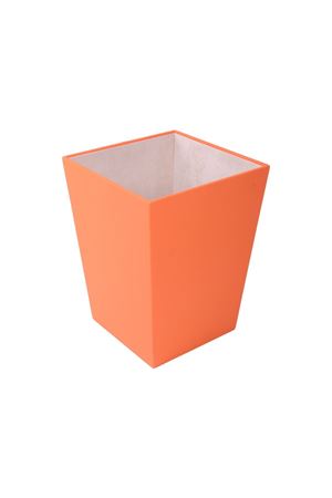 Deri Çöp Kovası Turuncu