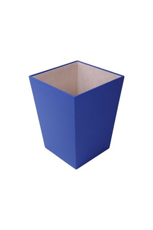 Deri Çöp Kovası Mavi