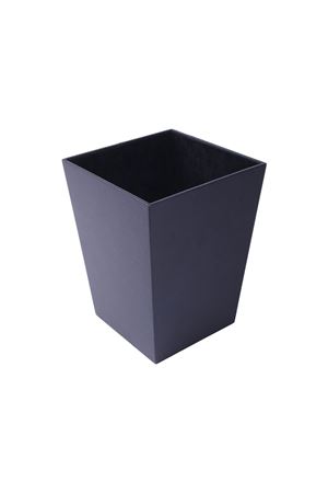 Deri Çöp Kovası Siyah