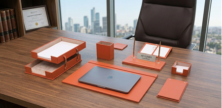 Sümen Takımı ile Yönetici Masası Düzeni | Deri ve Ahşap Sümen Takımı Rehberi