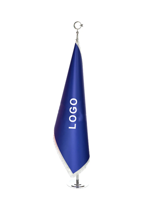 Logolu Makam Bayrağı (Krom)