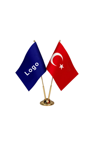 İkili Masa Bayrağı (Gold)