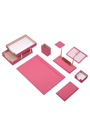 Özel Deri Sümen Takımı Oluşturma Pembe